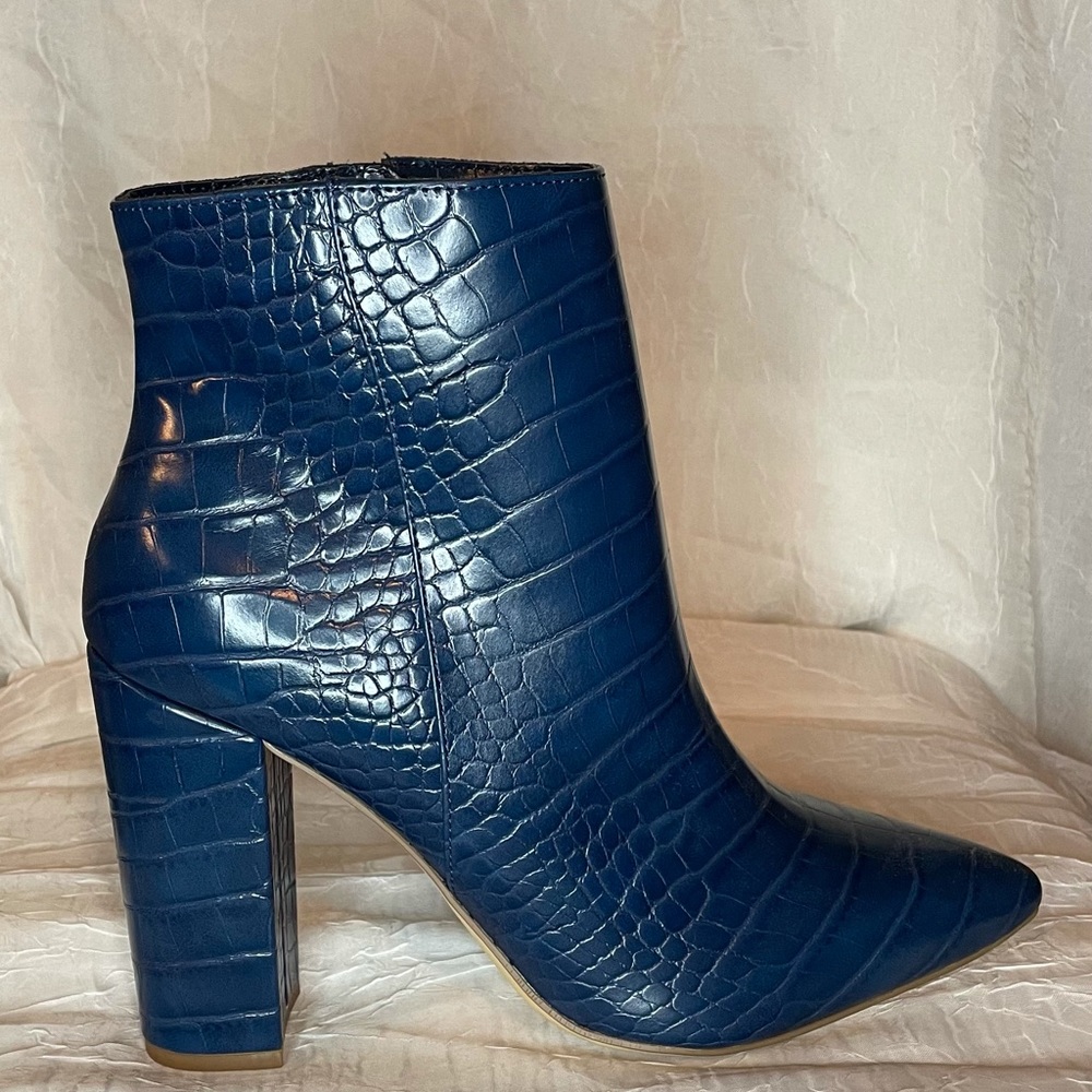 Blue Ankle Booties